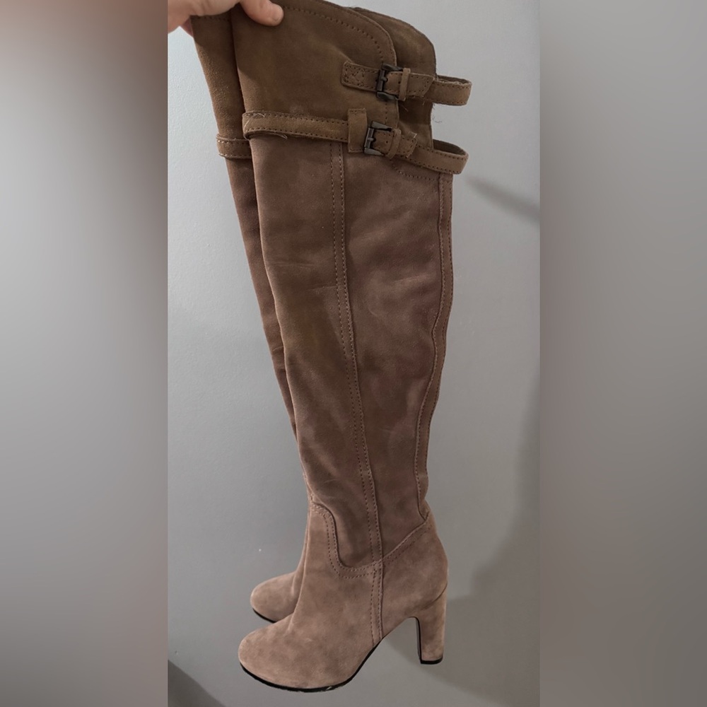 Sam Edelman Sutton Brown Suede over the knee-High Women's Boots 7.5